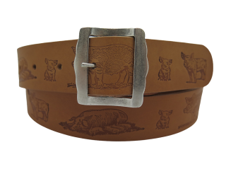 Ledergurt Branding Sau 40mm (11076/120-40)